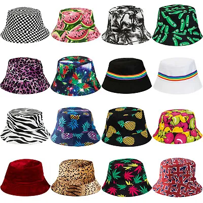 Bucket Hats Festival Bright Colour Fisherman Hat Cap Beanie Rave Dance Ibiza Sun • £8.99