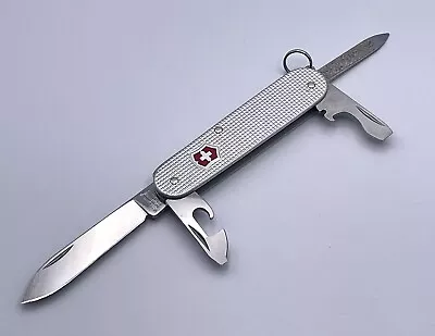 Victorinox Cadet Silver Alox Swiss Army Knife 84mm Excellent Condition • $39.99