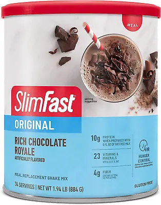 SlimFast Original Rich Chocolate Royale Meal Replacement Shake Mix 34 Servings • $27.59