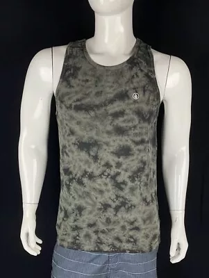 Volcom Black & Gray Tie Dye Tank Top Men's Size Medium • $12.99