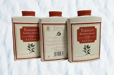 Yardley Sandalwood Perfumed Talc 1770 London 200 Grams Tin Unisex - New - Rare • £21.50