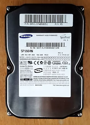 Samsung  SP1604N 160 GB 3.5   IDE ATA 7200RPM HDD • £25