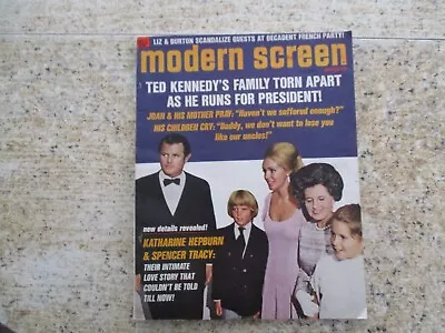 March 1972 MODERN SCREEN Ted Kennedy Anthony Quinn Susan St James. • $5.55