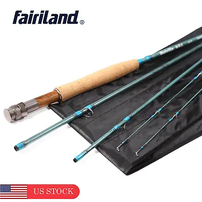$78 • Buy US 2.7m New Fly Rod Outdoor Travel Carbon Fiber Fishing Pole W/ A Spare Tip Top