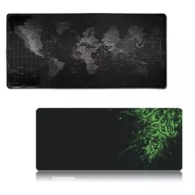 30x80/30x90cm World Map Mousepad Mouse Pad Mat Gaming Laptop Computer LARGE • $16.99