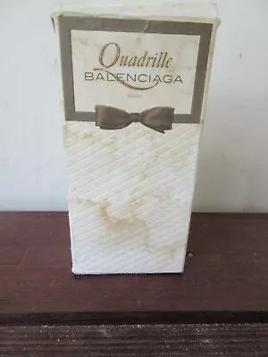Balenciaga Quadrille Edt 1.75 Oz 50 Ml Vtg Bad Open  Box Splash Full  • $94.98