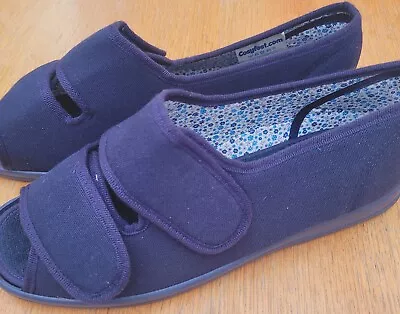 Cosyfeet 'milly' Extra Roomy Navy Sandal/slippers Uk 9 New With Box • £23