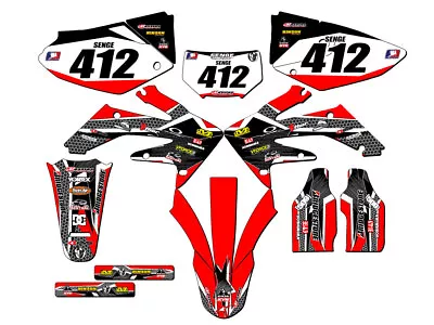 2004-2018 CRF 250 X PODIUM Red Senge Graphics Kit Compatible With Honda • $134.99