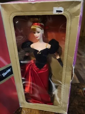 BARBIE Special Edition WINTER SPLENDOR New DOLL In BOX Blonde #19357 Red Black • $9