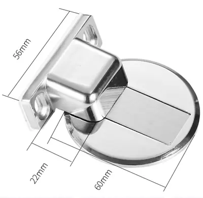 £5.56 • Buy Premium Magnetic 304 Stainless Steel Door Stop Stopper Holder Magnet Adhesive