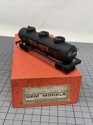 HO Brass Gem Models Deep Rock Painted 3-Dome Tank Car • $84.99