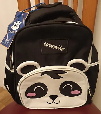 Bnwt Kids Cocomilo Panda Black And White Backpack • £12.95