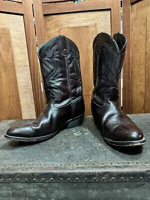 Laredo 4216 Mens London Round Toe Black Cherry Western Cowboy Boots Sz 13D • $49.99