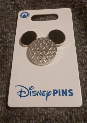 Mickey Mouse Icon Silver Toned Epcot Pin Disney Parks • $14.95