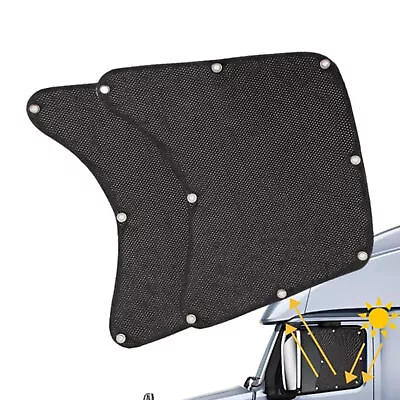 2x Semi Car Sun Shade Shield Side Window Screen Cover Sun Visor Mesh • $17.51