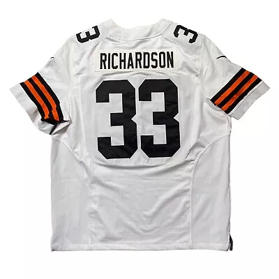 $100 • Buy AUTHENTIC TRENT RICHARDSON CLEVELAND BROWNS NFL NIKE ONFIELD JERSEY Adult Sz 52
