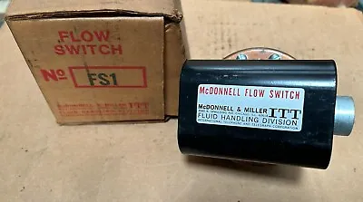 NEW McDonnell & Miller FS1 Flow Switch ITT 1/2  NPT FS-1 Enclosure NEMA 1113200 • $85