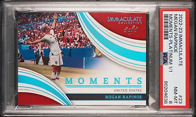 1 Of 1 2022-23 Immaculate Soccer Megan Rapinoe Moments Insane Card 1/1 USA • $999.99