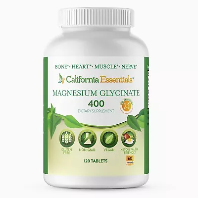 California Essentials Magnesium Glycinate 400 Mg Supplement • $14.97
