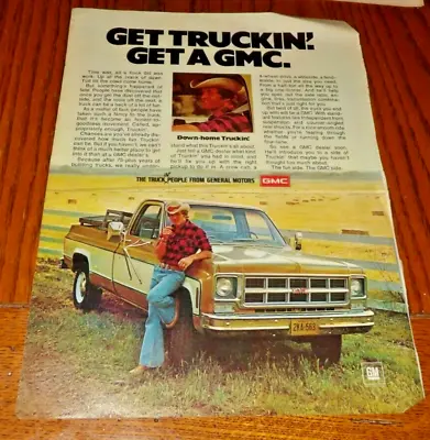 VINTAGE...1970's GMC Truck Magazine Ad. • $7.50