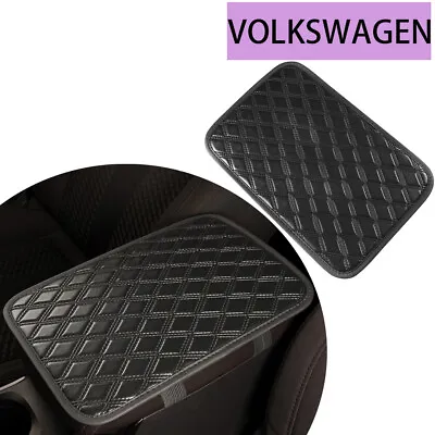 Car Armrest Cushion Cover Console Box Pad Protector For VOLKSWAGEN Bright Black • $3.99