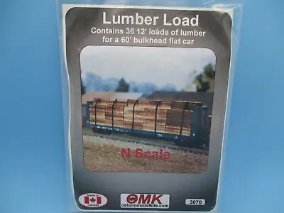 Osborn Model Kits N Scale - Lumber Load For 60' Bulkhead Flat Cars - #3070 • $13.95