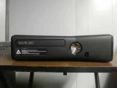 $70 • Buy Console Only Black Microsoft Xbox 360 Slim S Tested No Hard Drive Model 1439 #1
