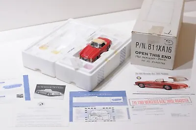 Franklin Mint 1960 Mercedes-benz 300sl Roadster Red In Scale 1:24 With Coa • $170