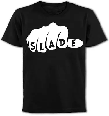 SLADE 70's Glam Rock Band Mens T-Shirt Black Wave/Punk/Tee/Band/Music • £11.99