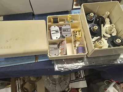 Vintage/antique Sewing Kit Plastic Case Singer Machine Extra Feet And Others • $5