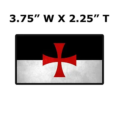 KNIGHTS TEMPLAR BEAUSEANT Car Truck Sticker Decal CRUSADES RELIGIOUS MILITARY • $2.99