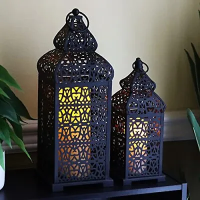 Temple Large Moroccan Lantern Lamp Decorative Candle Holders For Ramadan Patio H • $53.95
