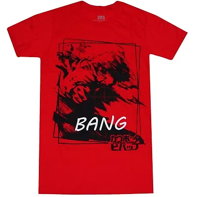 Cowboy Bebop Anime Spike Bang Men's Red T-Shirt T-Shirt Official Licensed Legit • $20.99