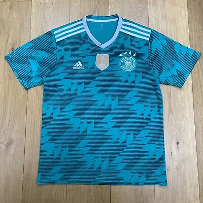 £22.70 • Buy Adidas Germany Shirt 2018 2019 Shirt XL Green Away Short Sleeve Sports Jersey