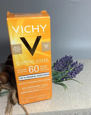 Vichy Capital Soleil Ultra Lightweight Mineral Sunscreen SPF 60 1.52oz Tint • $20