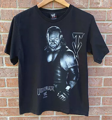 Vintage 2007 WWE By Hybrid The Undertaker Graphic T-Shirt Black Youth Boys Large • £23.75