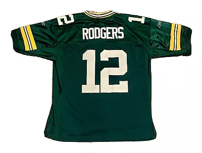 Aaron Rodgers — Green Bay Packers Reebok Stitched Jersey — Size 48 • $34.99