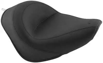 Mustang Black Touring Front Solo Driver Seat Harley Rocker C 08-11 • $390