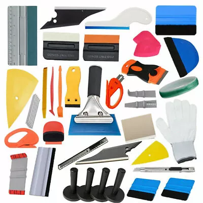 Car Vinyl Wrap Tool Kit Decal Squeegee Razor Scraper For Window Tint PPF Install • $12.30