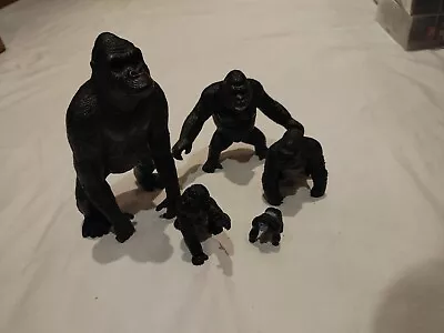 5 Mix Imperial King Kong Gorilla Figure Movable Arms Green Eyes 80's Vintage  • $32.99