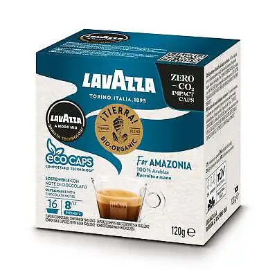 Lavazza A Modo Mio Tierra Bio For Amazonia ECO CAPS Coffee Capsules (1 Pack Of 1 • £6.99