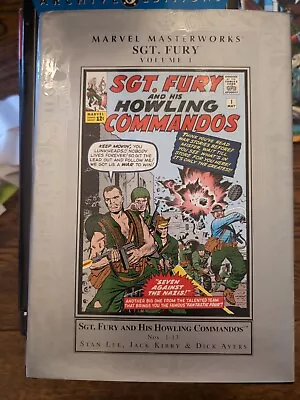 Marvel Masterworks: Sgt. Fury - Vol 1 Hardback Stan Lee Jack Kirby Dick Ayers • £29.99
