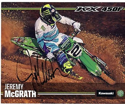 Jeremy Mcgrath Signed Photo Card Eli Tomac Ken Roczen Ryan Dungey Supercross • $65