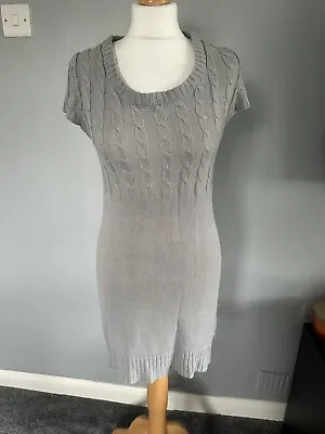 Grey Knit Dress Size 10 Qed London Womens • £9.59