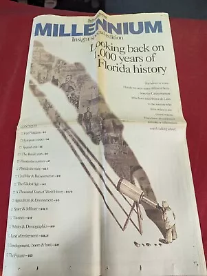 Dec 26 1999 Orlando Sentinel Newspaper Looking Back 1000 Years Florida History • $8.99