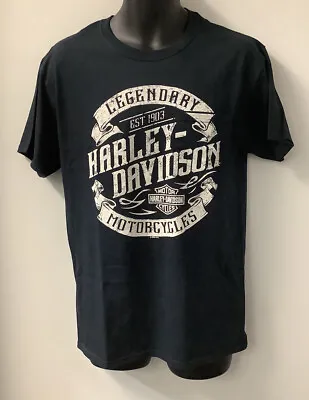 Harley Davidson Men's Blaze Trails Hidden Pocket T-Shirt Black 402909810 • $32
