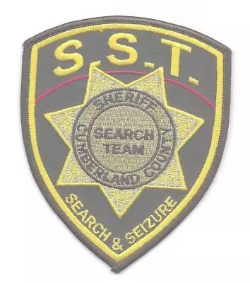 Maine- Large- Cumberland County Sheriff Dept-  Search & Seizue Team-mylar Thread • $9