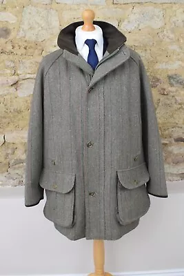 Vintage GRENFELL Derby Tweed Hunting Jacket Size 46/48  Shooting 56/58 XL/XXL • £269