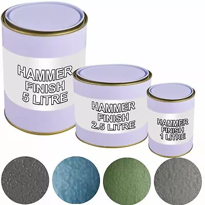 Hammer Finish Metal Paint Car/Van Automotive/Industrial/Home Hammered Coating • £26.54