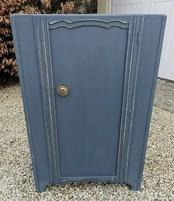 £495 • Buy Lightly Distressed Mid Century Vintage/retro Linen Cupboard Hague Blue Fa'w&ball